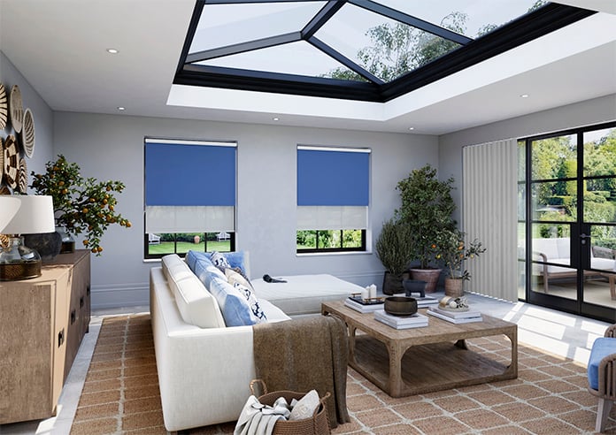 Rimini (Blackout), Cobalt & Optima Tide - Double Roller Blind - Image 6